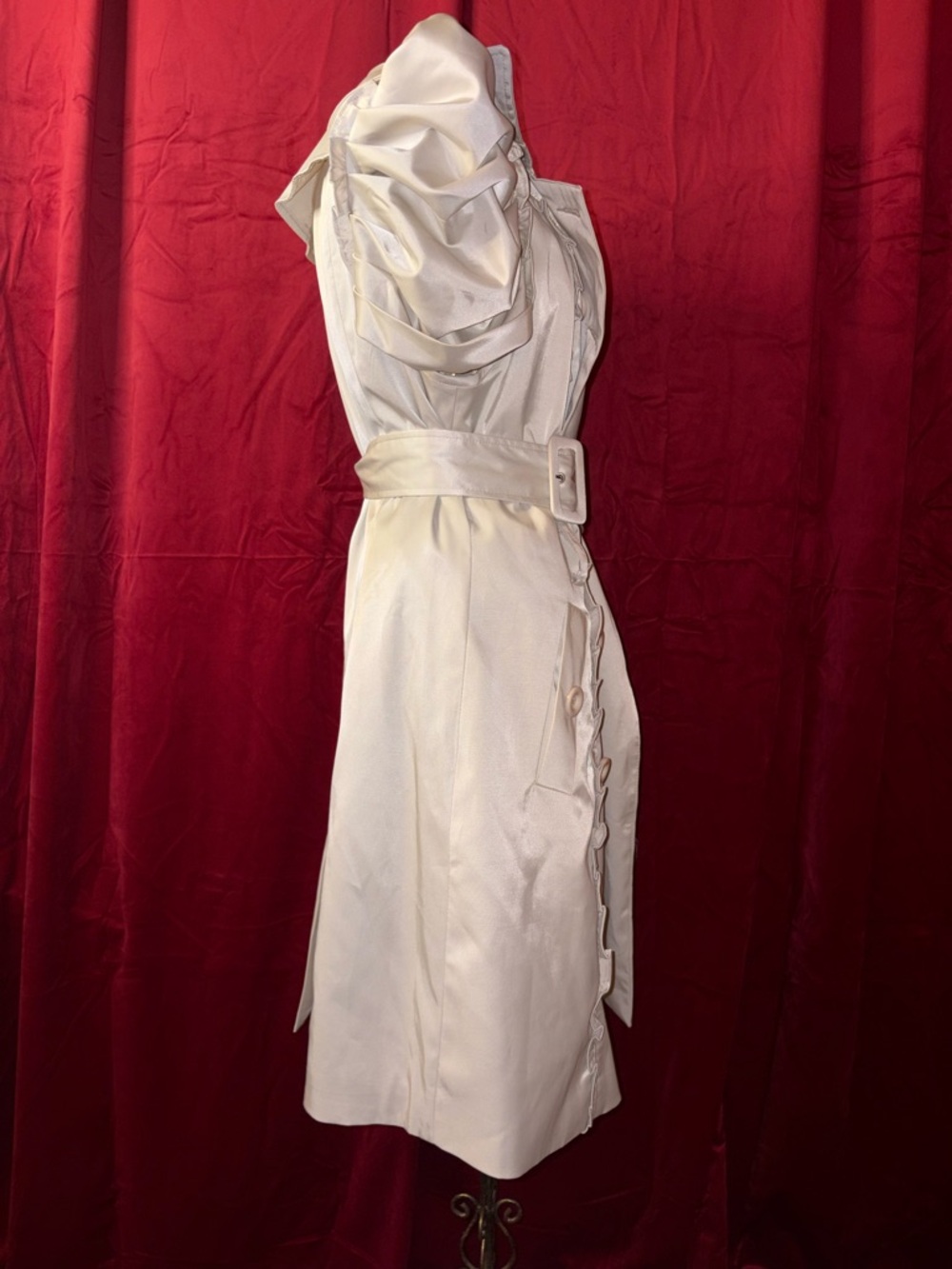 NWT Arden B. Satin Ivory Jacket Lining with Floral Label - Picture 4 of 6